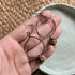 Tigers Eye & Copper Hoop Dangle Earrings