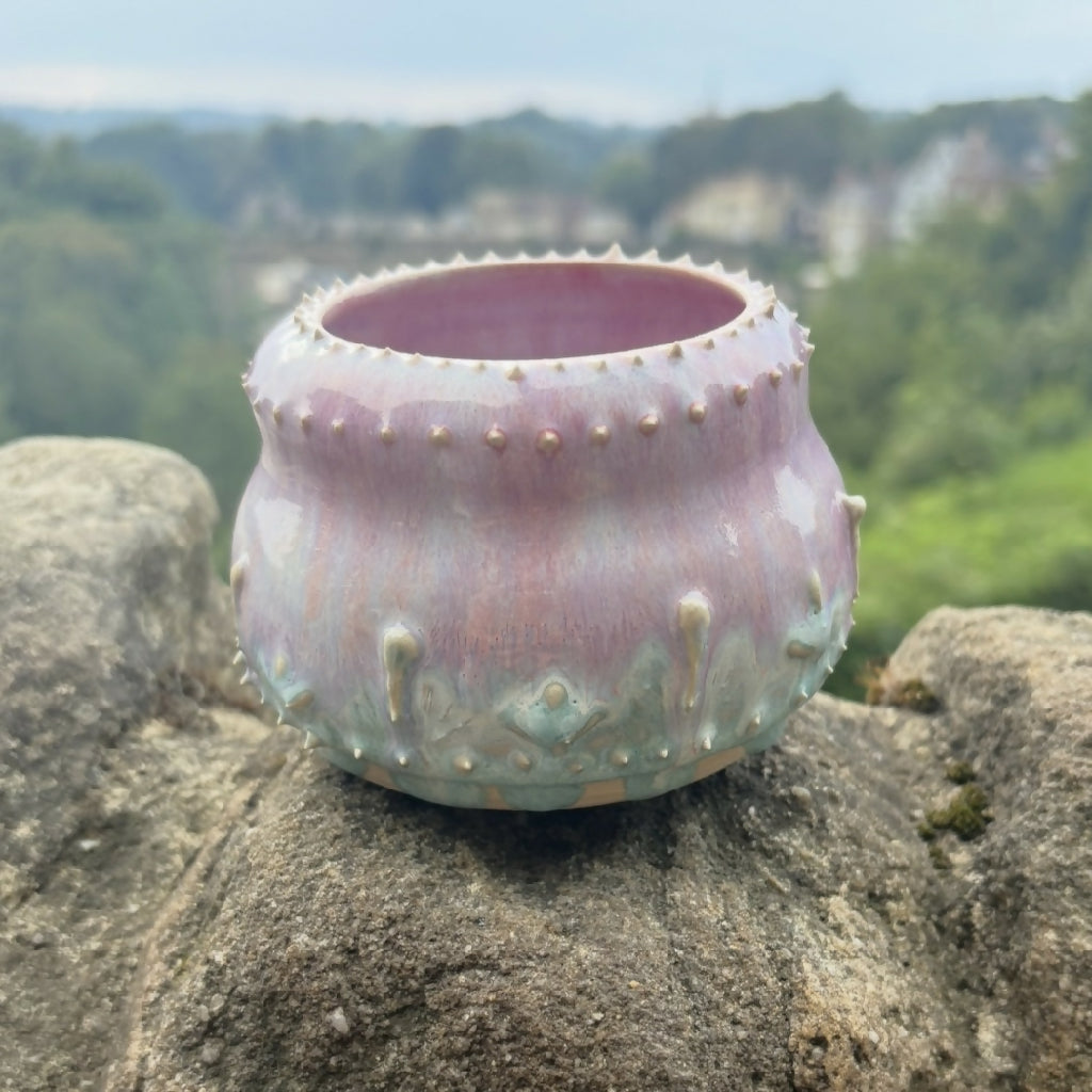 Pink and Turquoise Bowl