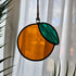 Orange Stained Glass Suncatcher