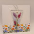 Fused Glass Flower Card