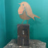 Lovely Free Standing Ornament - Robin On A Antique Letter Printing Block