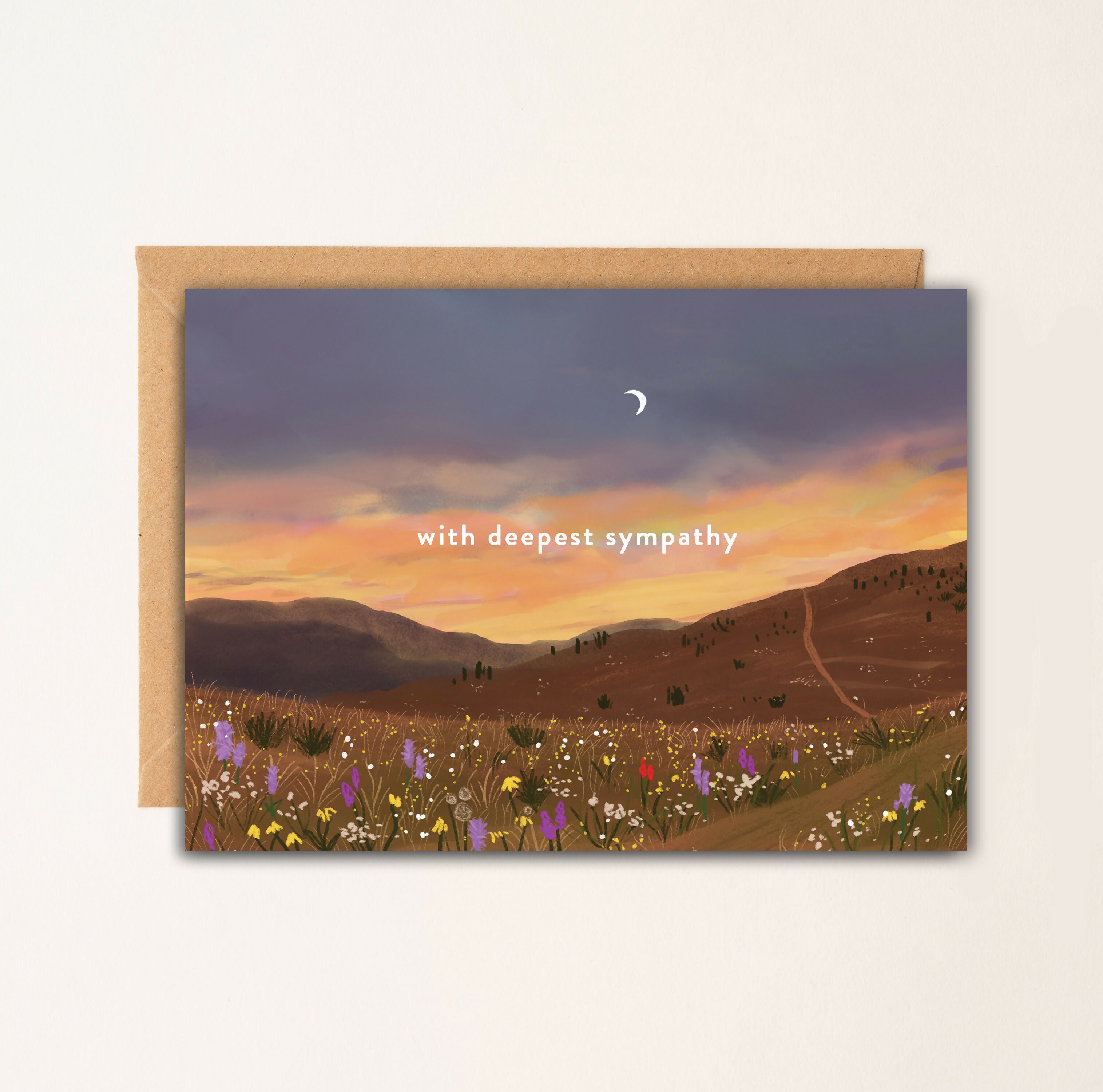 Deepest Sympathy Wildflowers Card