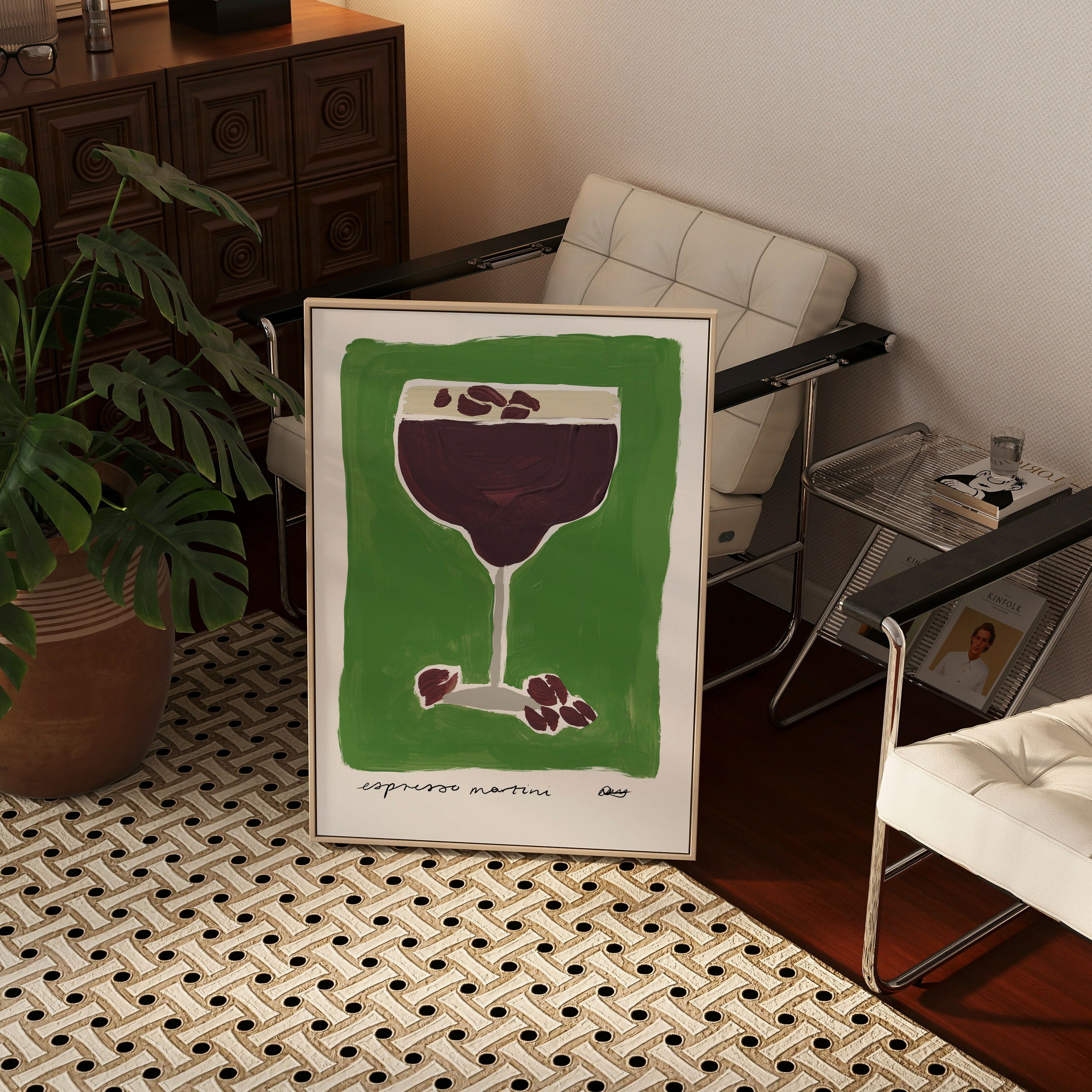 Espresso Martini Cocktail Art Print