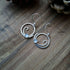 Handmade Silver Wave Earrings With Aquamarine