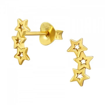 Triple stars Gold Stud