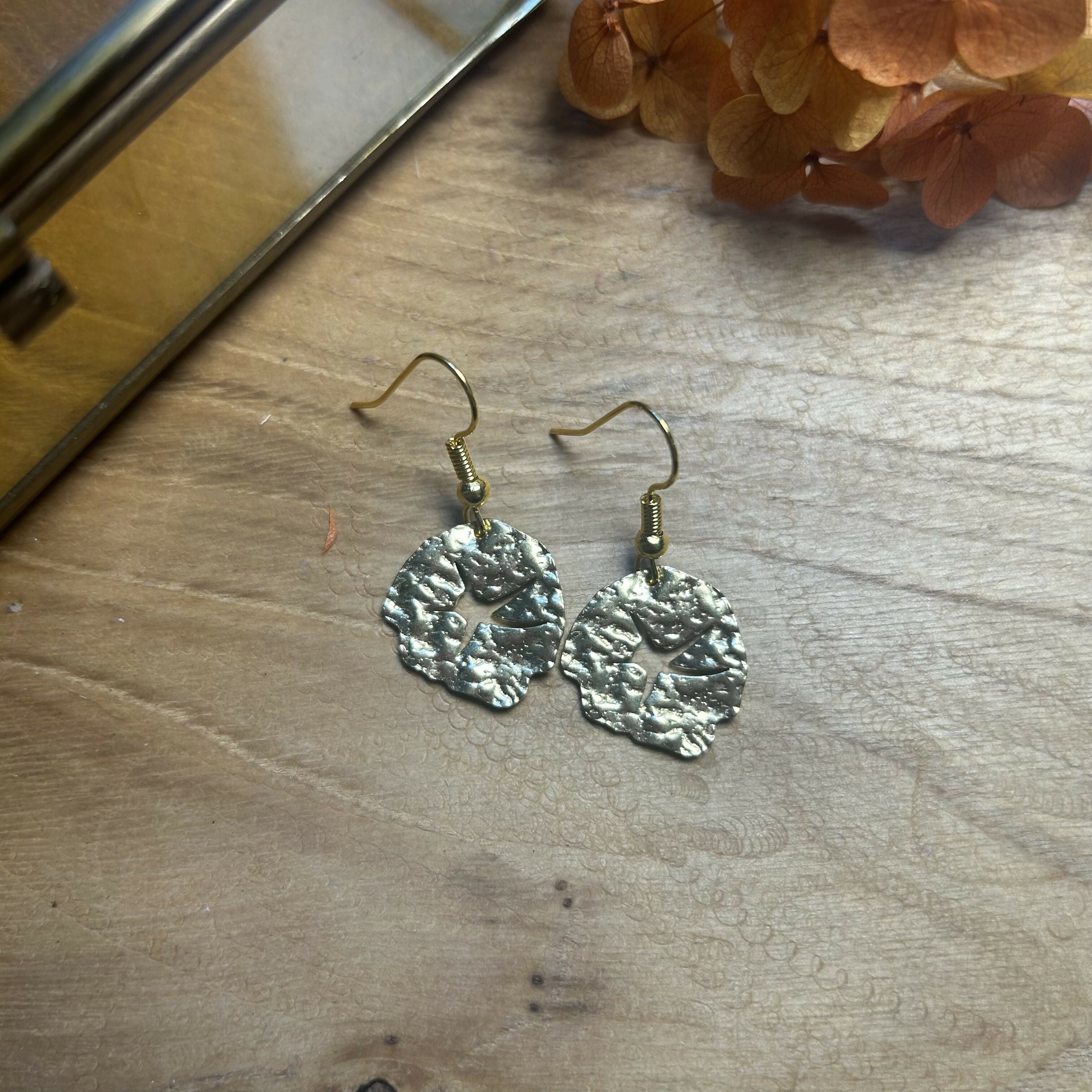 Stunning Abstract Disc Earrings