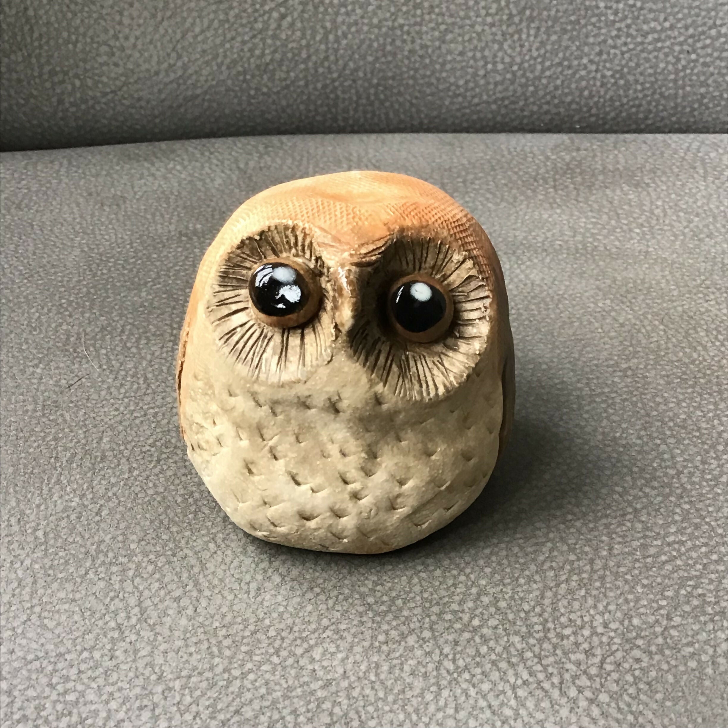 Ceramic Owl Sculpture
