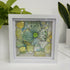 Framed Mixed Media Green Florals