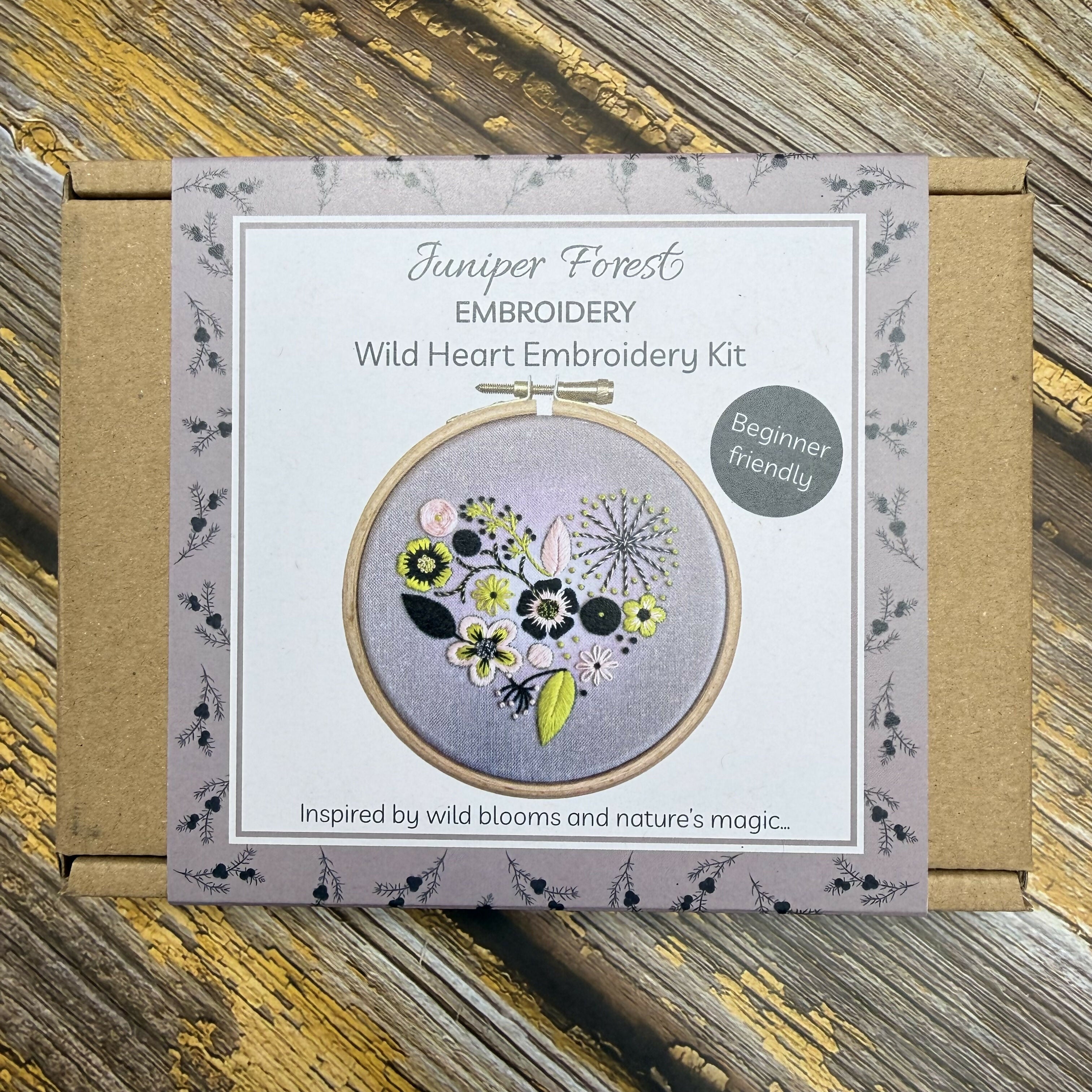 Wild Heart Embroidery Kit