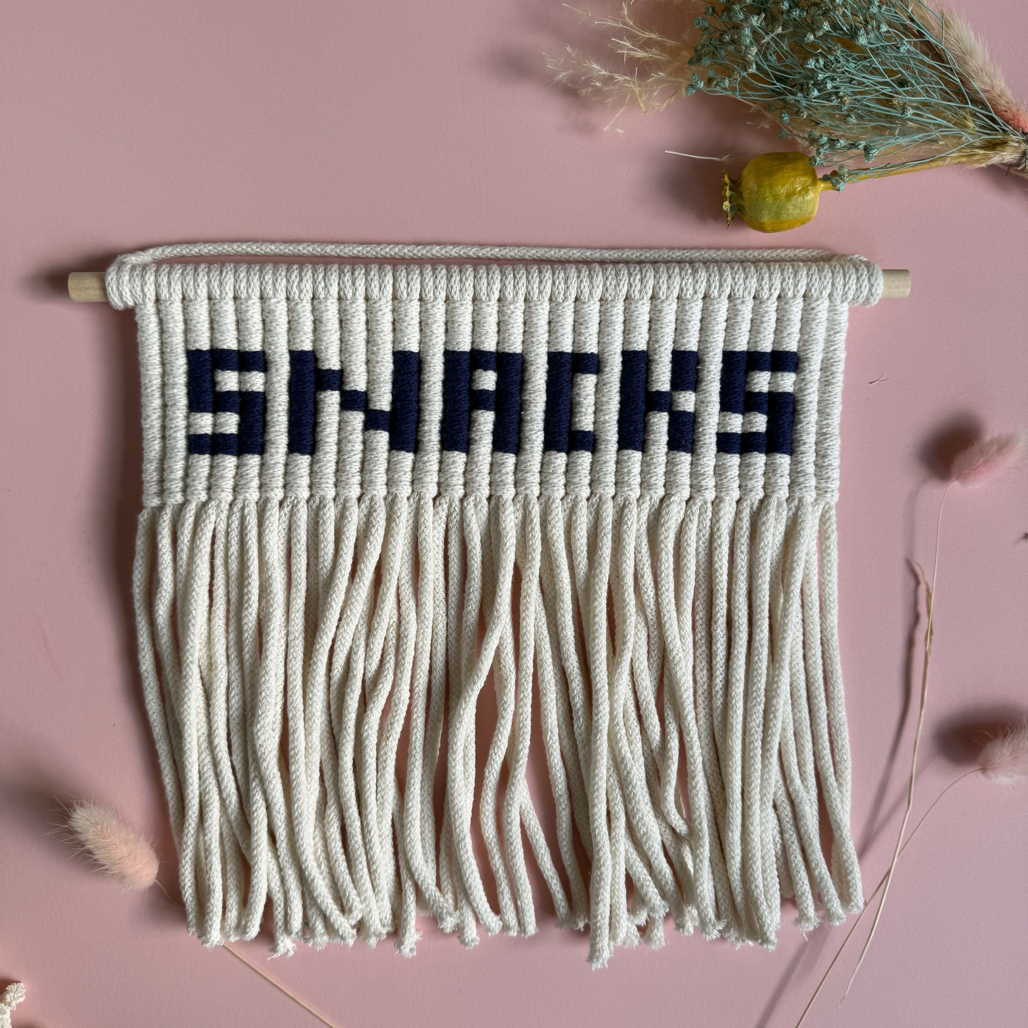 Macrame Snacks Wall Hanging