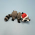3D Printed SMALL: Articulated Sensory Fidget Animals friend Santa Raccoon 10cm