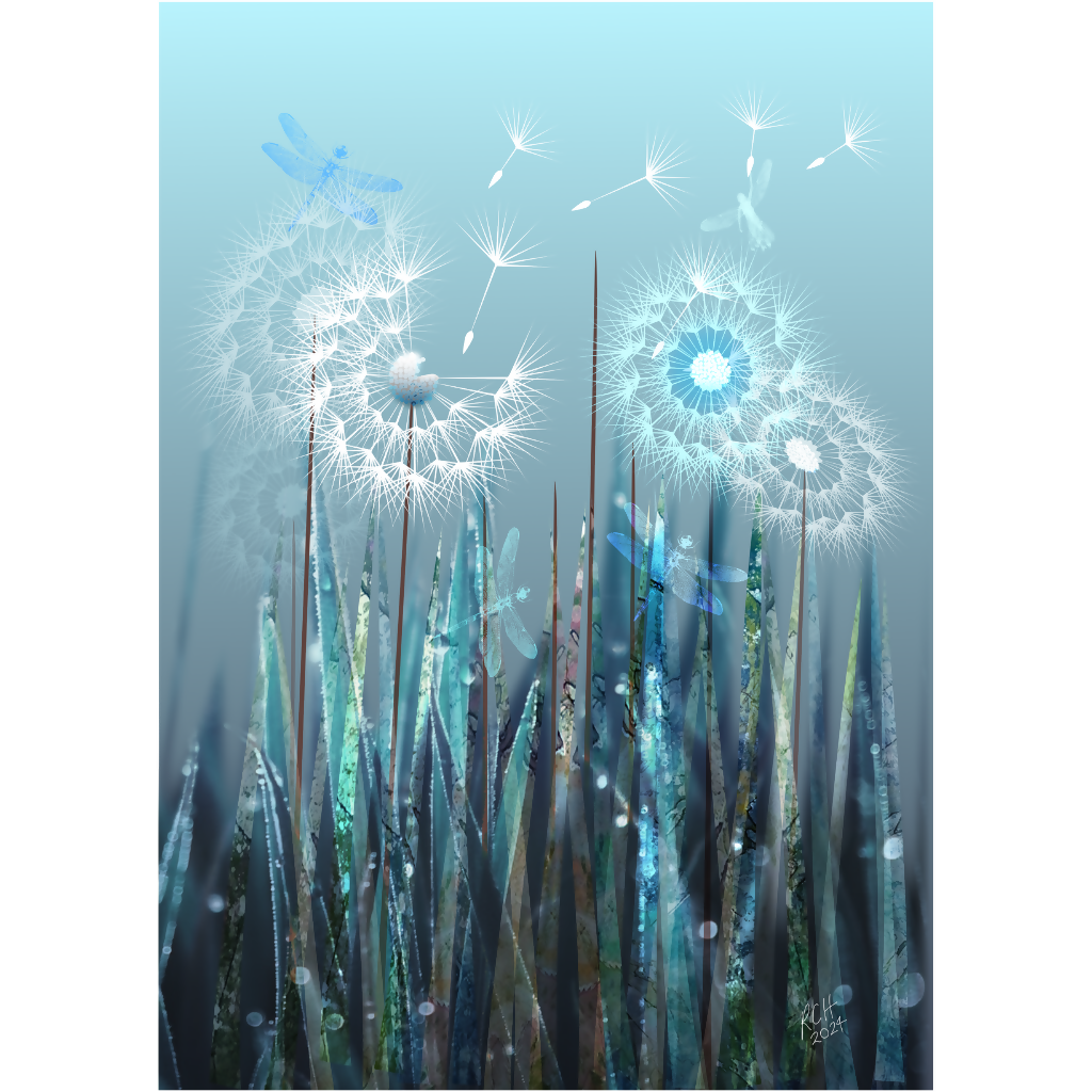 Dandelions A4 Print