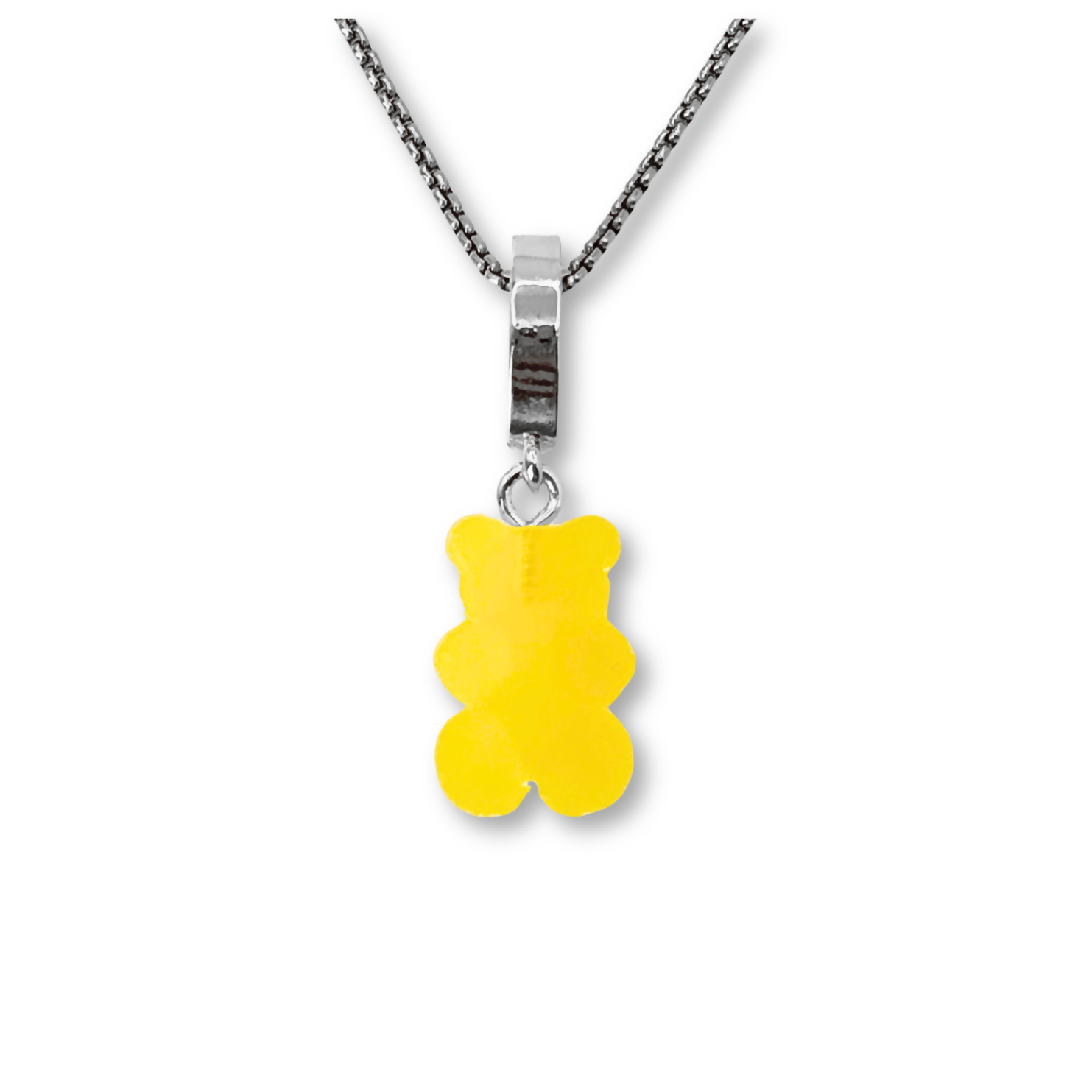 Sugar Coated Gummy Bear Pendant in Fresh Orange Juice