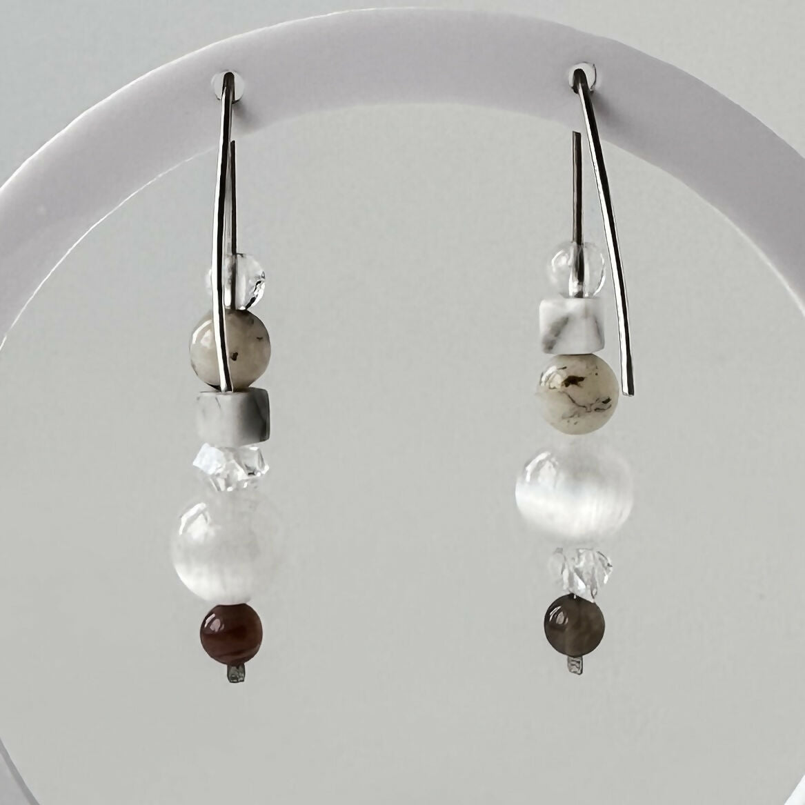 INFINITE EARRINGS | STERLING SILVER & STONE EARRINGS FOR AWARENESS
