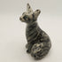 Ceramic Grey Tabby Cat Sculpture