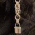 MINI PADLOCK KEYCHAIN - STAINLESS STEEL CHAINMAIL