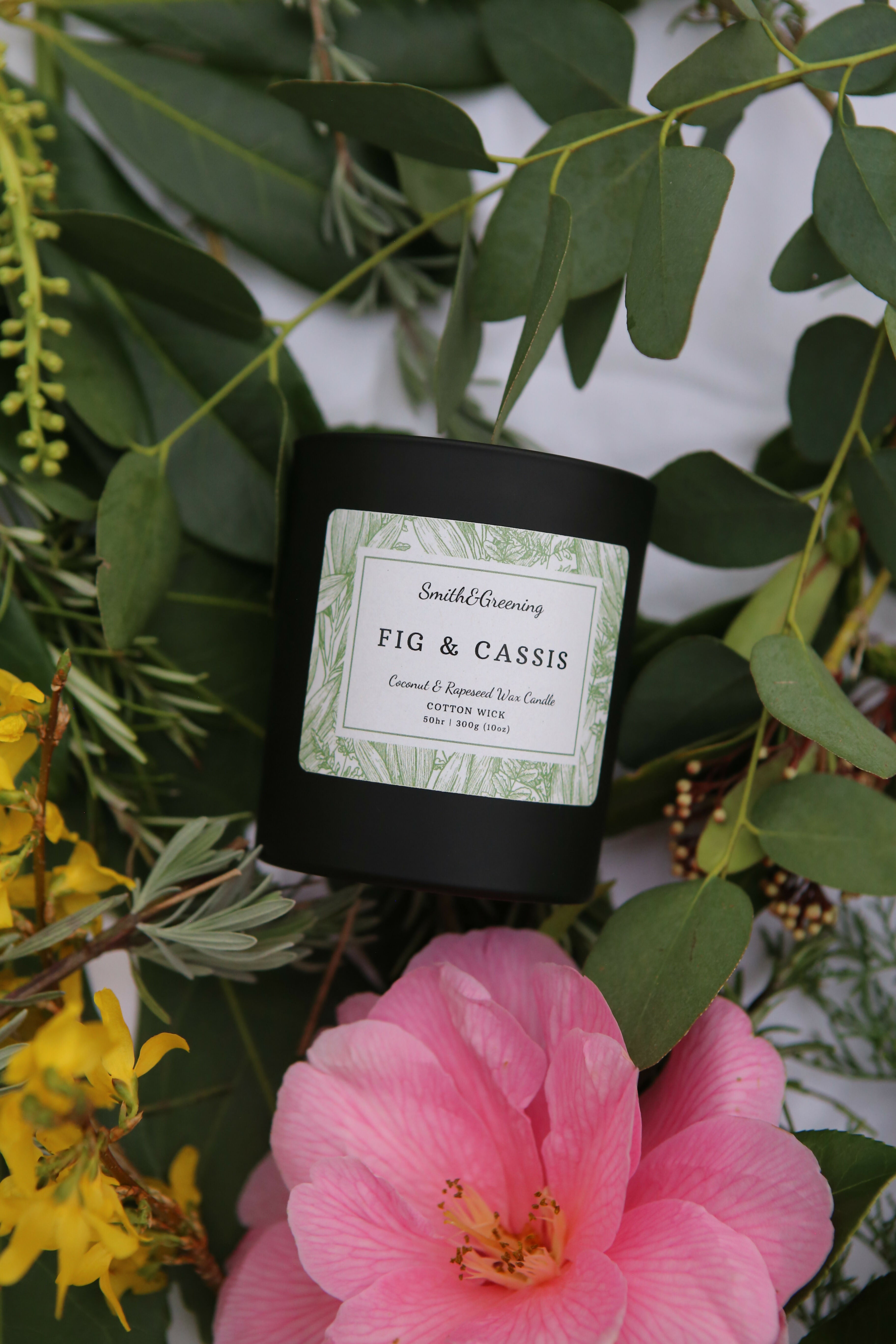 Hand Poured Fig & Cassis Coconut Wax Candle