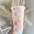 Pastel Autumnal Pumpkin 24oz Cold Cup