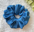 Royal Blue Silk Scrunchies
