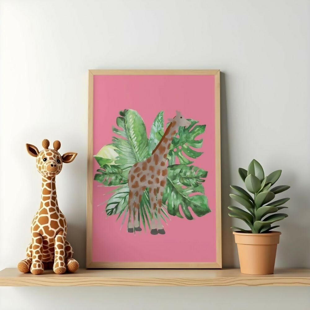 Giraffe Jungle Print