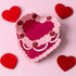 Vintage Pink Heart Shaped Cake Hair Clip / Claw