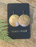 Hammered Brass Patina Earrings