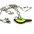 Blue Tits Necklace and Stud Earrings Set
