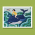 A5 The Boy And The Whale Art Print