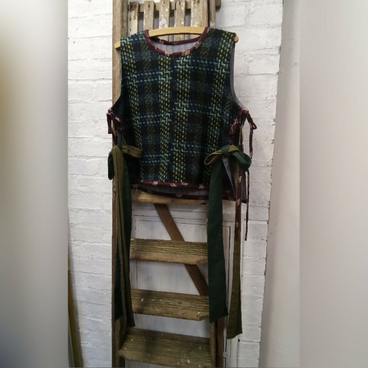 MIFFY CROPPED TABBARD - MIXED FABRICS