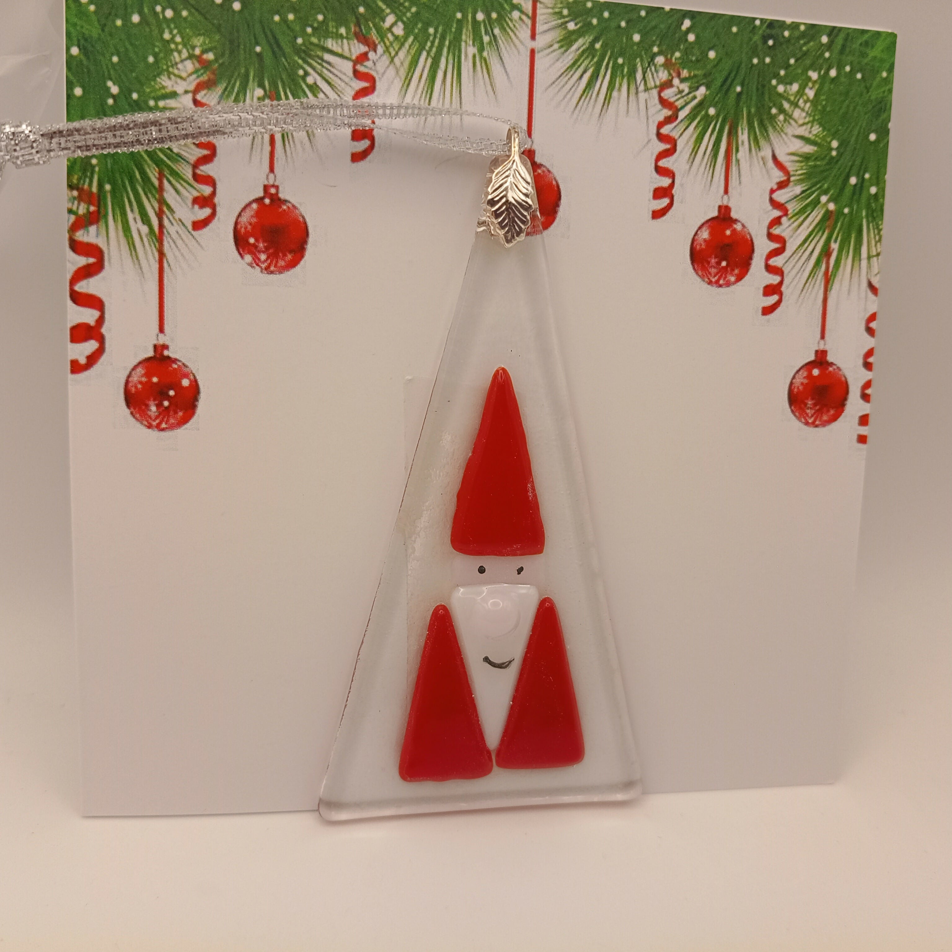 Fused Glass Christmas Card