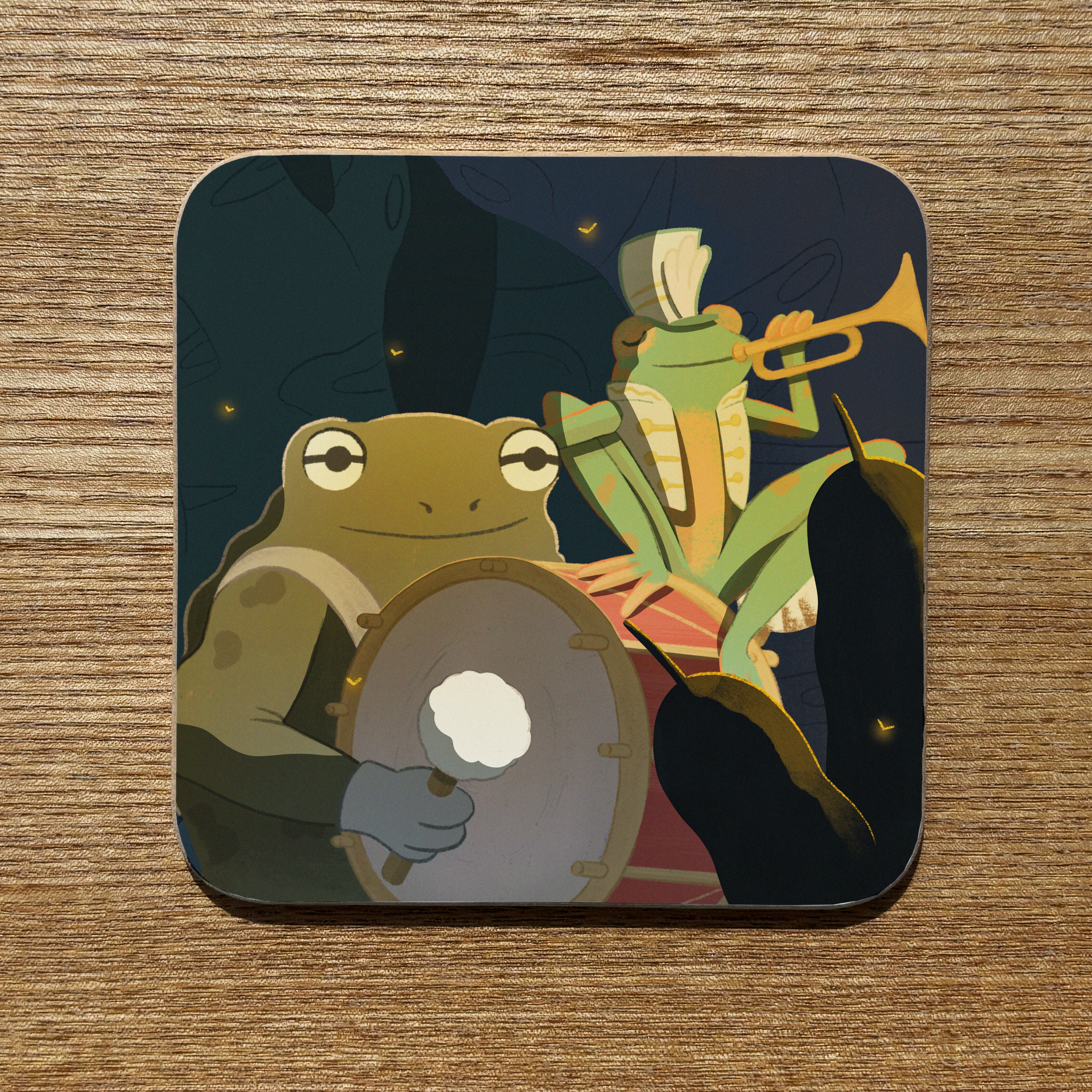 Frog Marching Band Coaster
