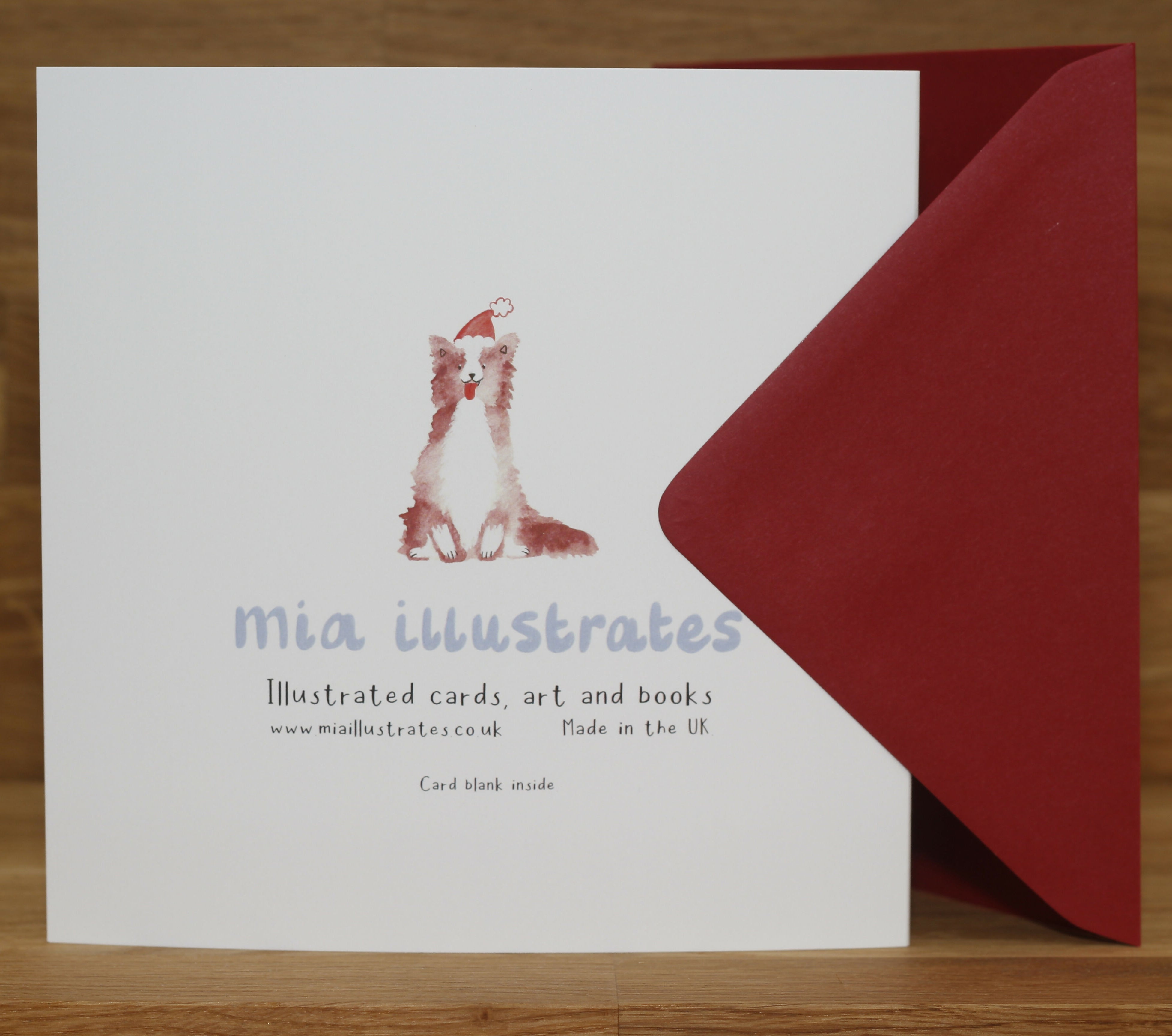 Sheepdog Season's Greetings Christmas Card