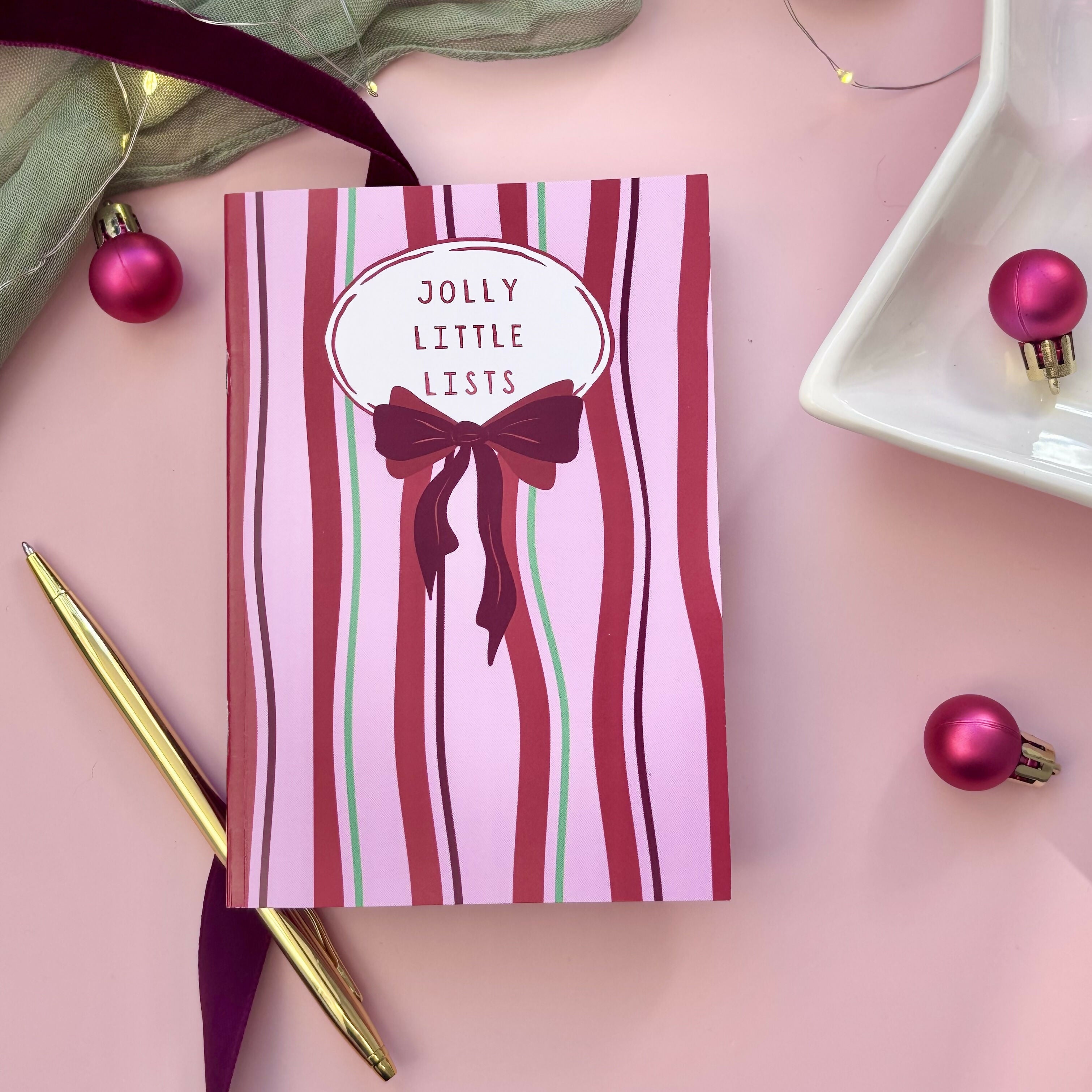 Jolly Little Lists A6 Notebook (Lined)