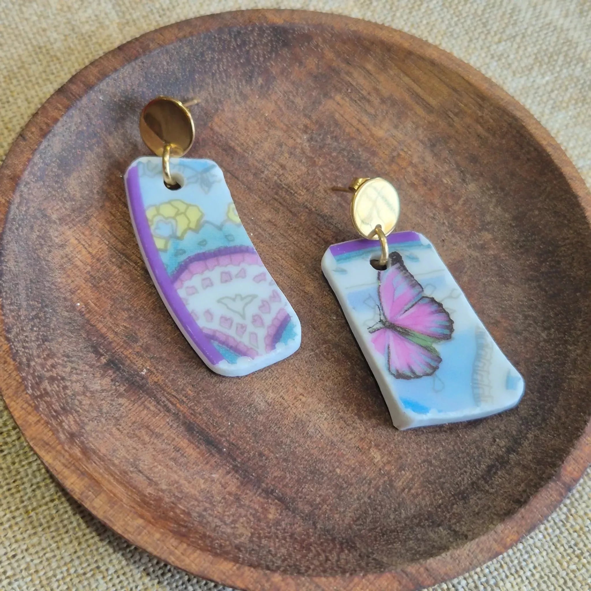 Recycled Ceramic Earring