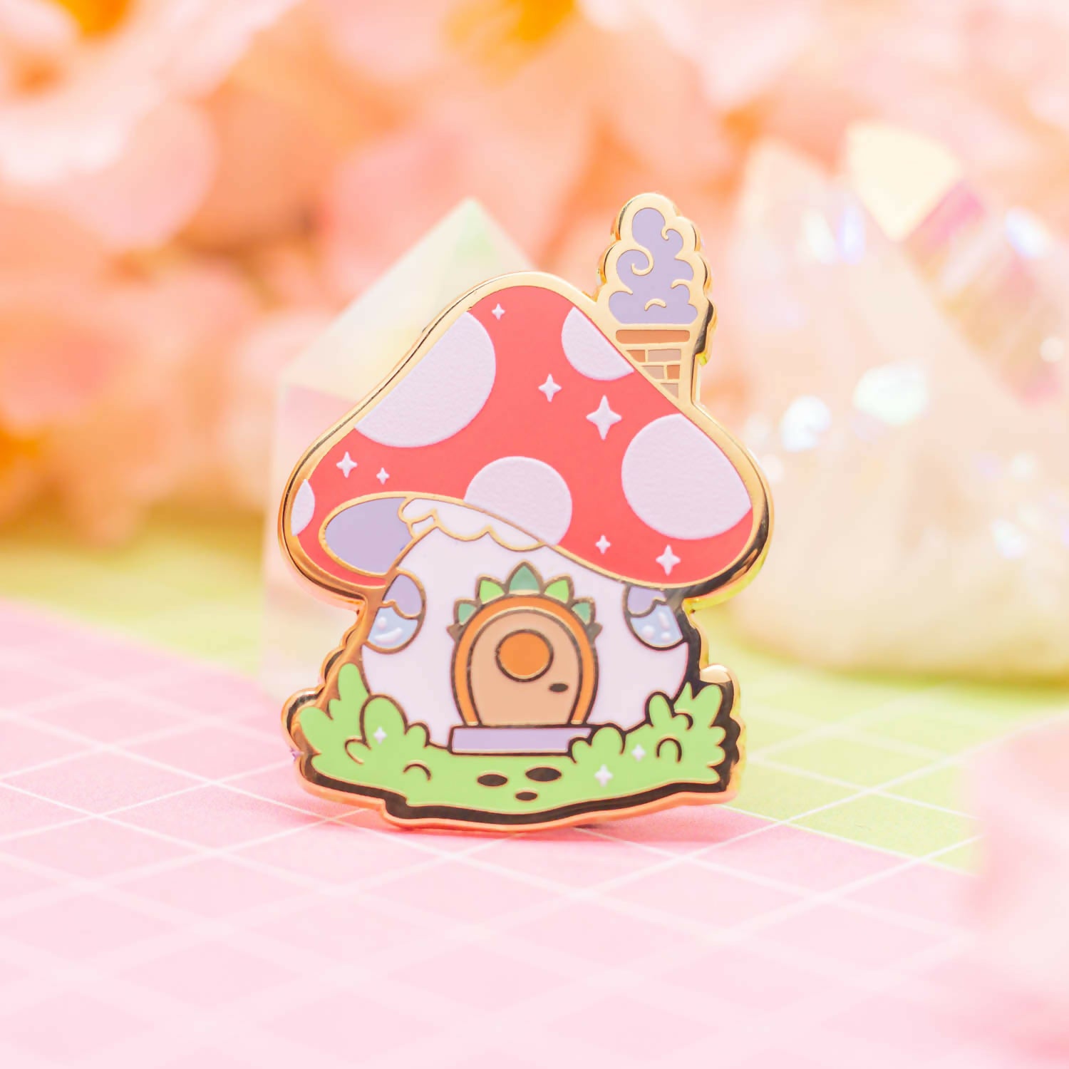 Enamel Pin - Mushroom House