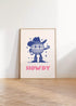 HOWDY COWBOY WALL ART PRINT