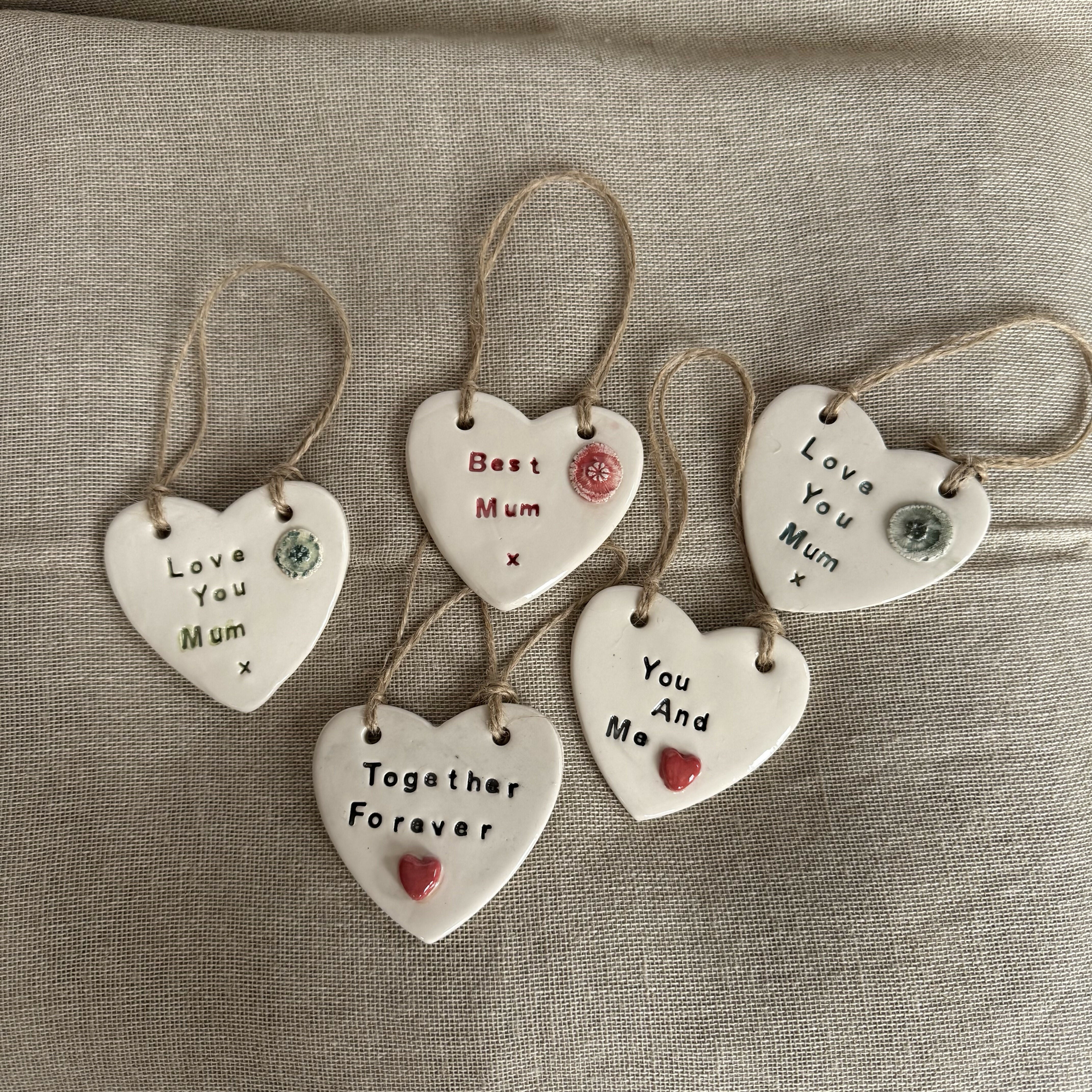 Ceramic Hanging Heart