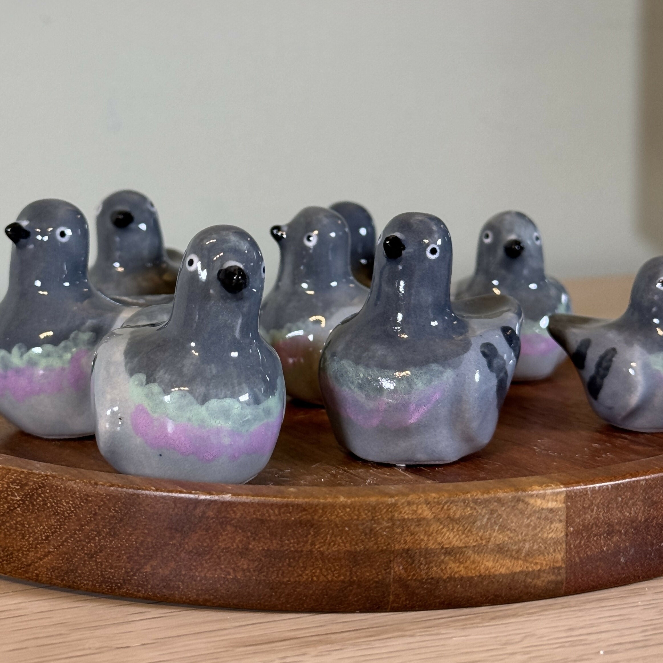 Handmade Ceramic Pigeon Figure