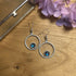 Stunning Circle & Blue Earrings