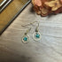 Lovely Gold Plated Mini Green Enamel Star Earrings