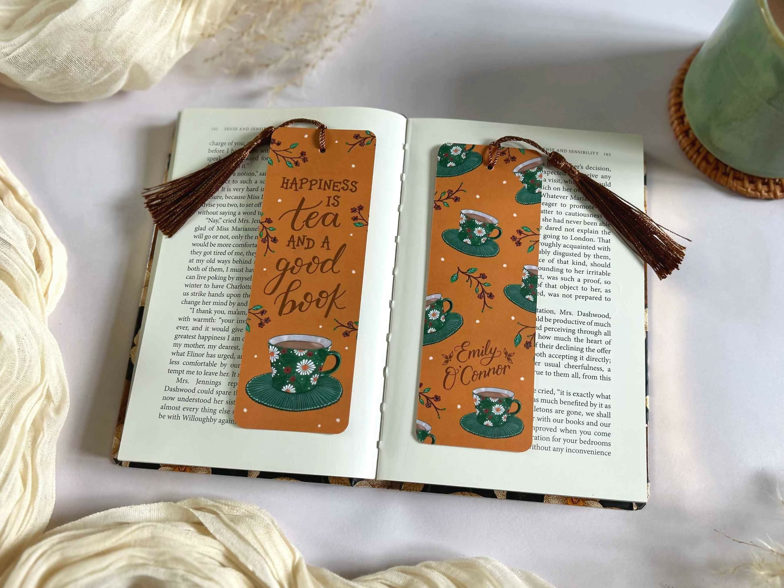 Tea Lover Bookmark Yellow