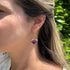 Handcrafted Floral Drop Earrings with Vintage Petal Detail in Blush Pink