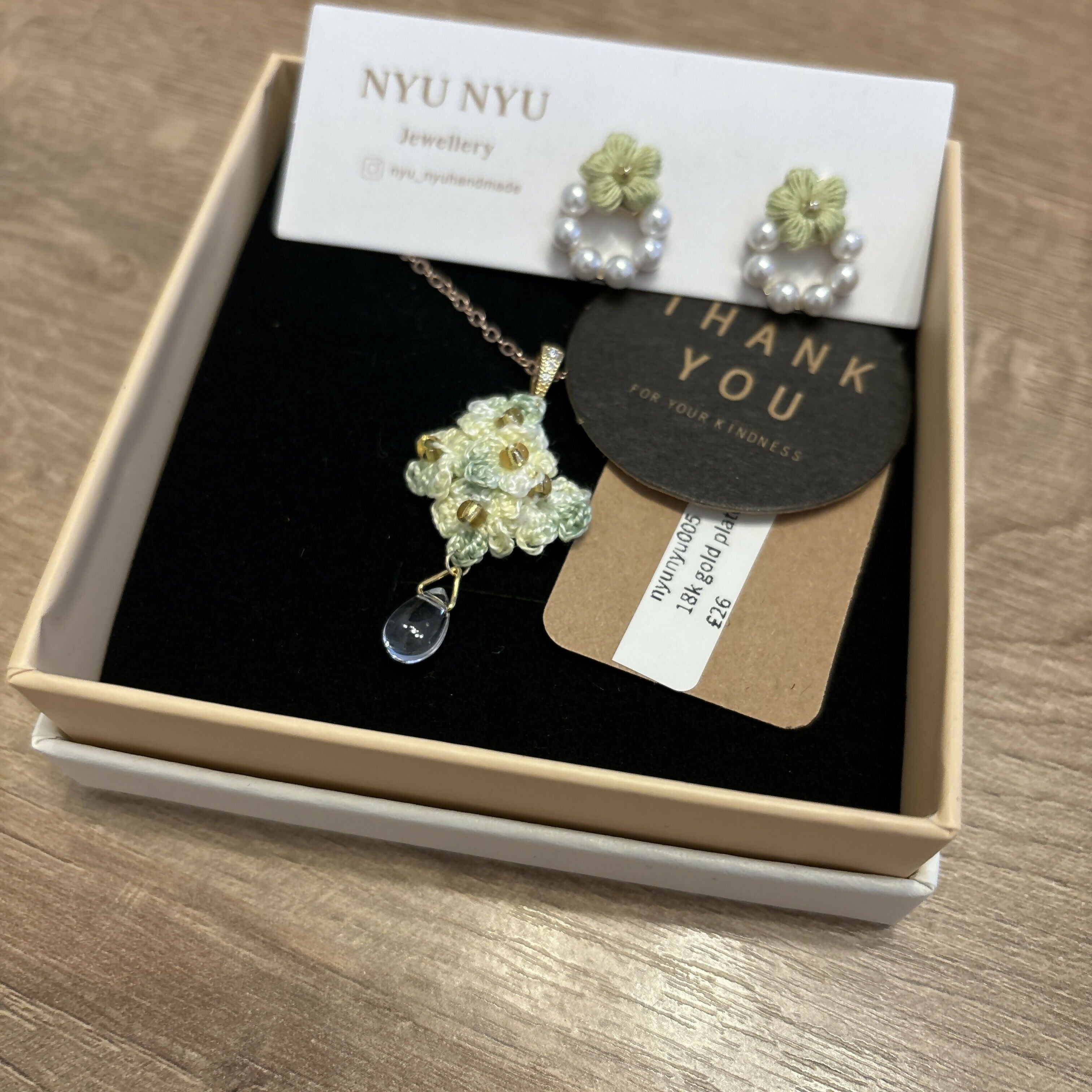 Micro Crochet Flower Jewellery Sets