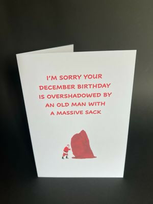 December birthday - Cheeky Card