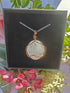 Clear Quartz Wire Wrapped Crystal Necklace on Sterling Silver Chain