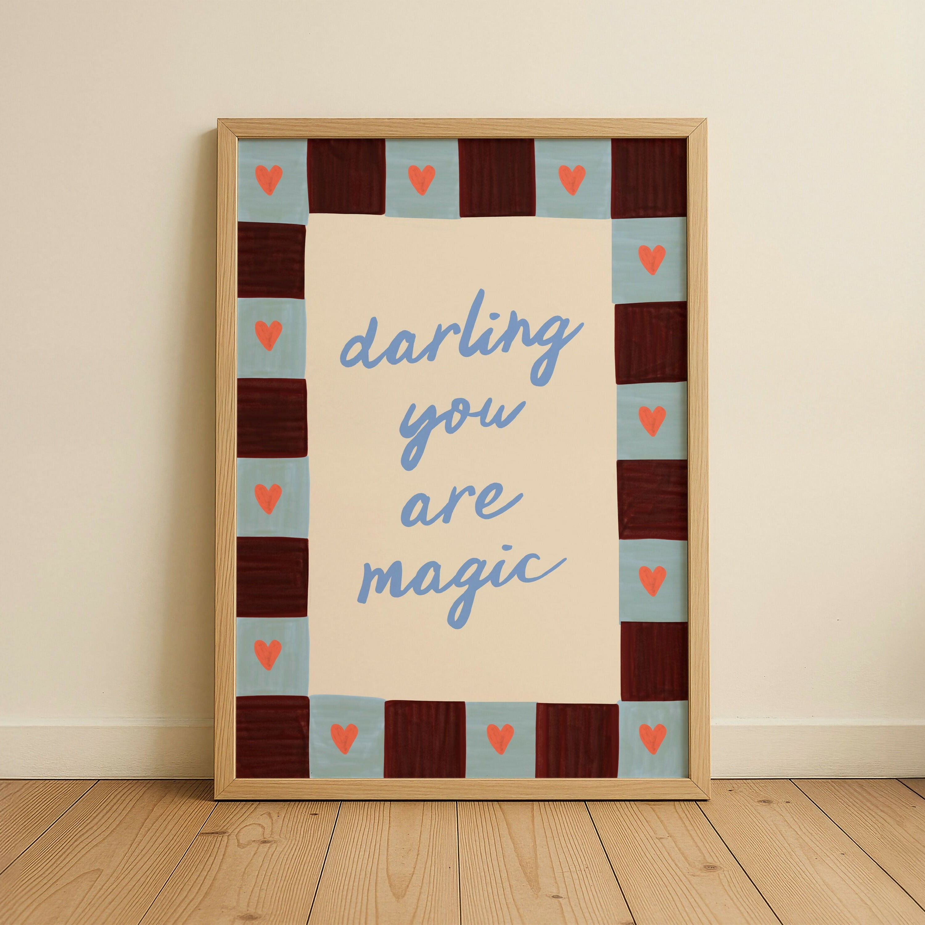 Darling, You're Magic Kids Nursery Print