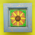 Sunflower Small Box Frame Clay Tile