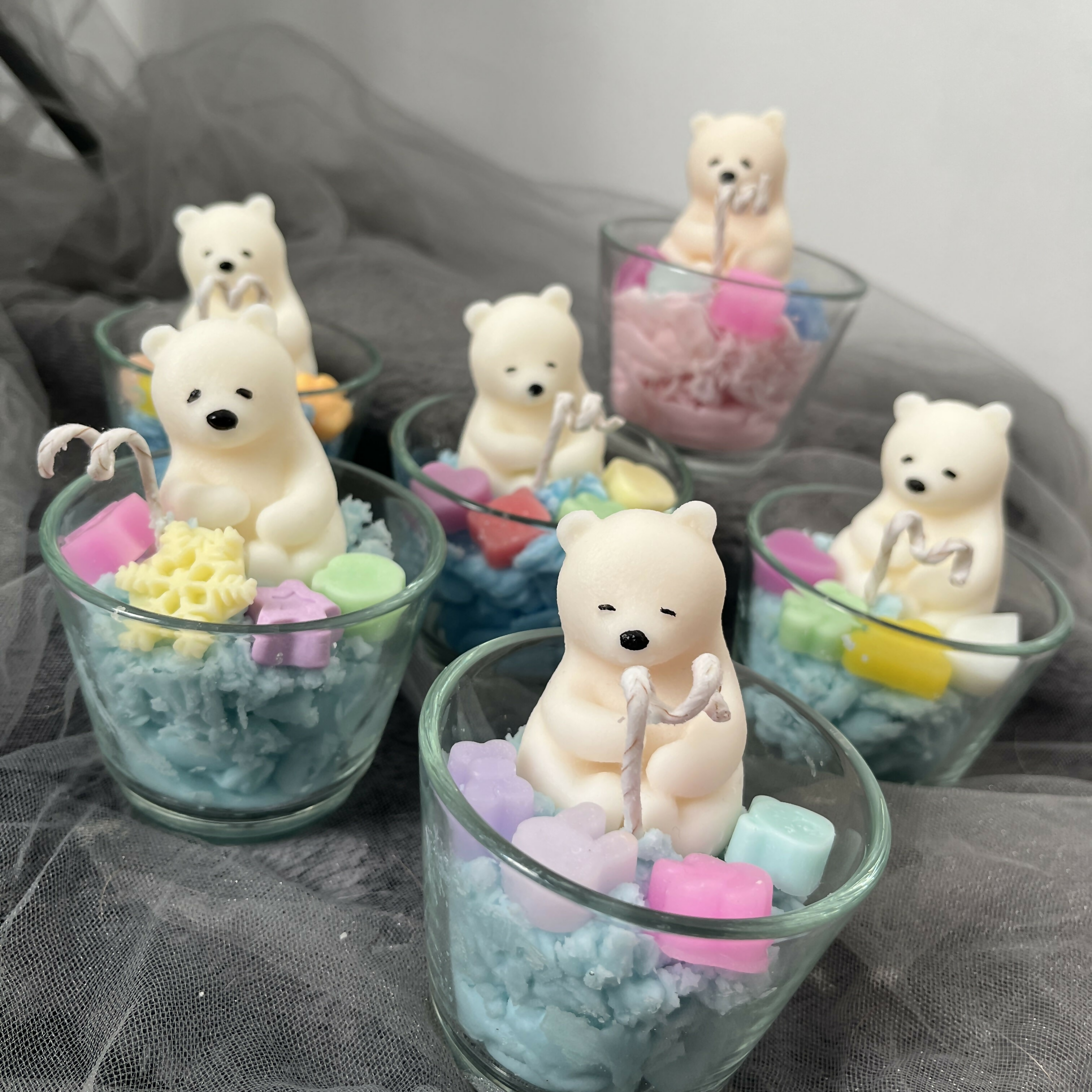 Polar Bear Candle - Pink Jasmine and Orchid