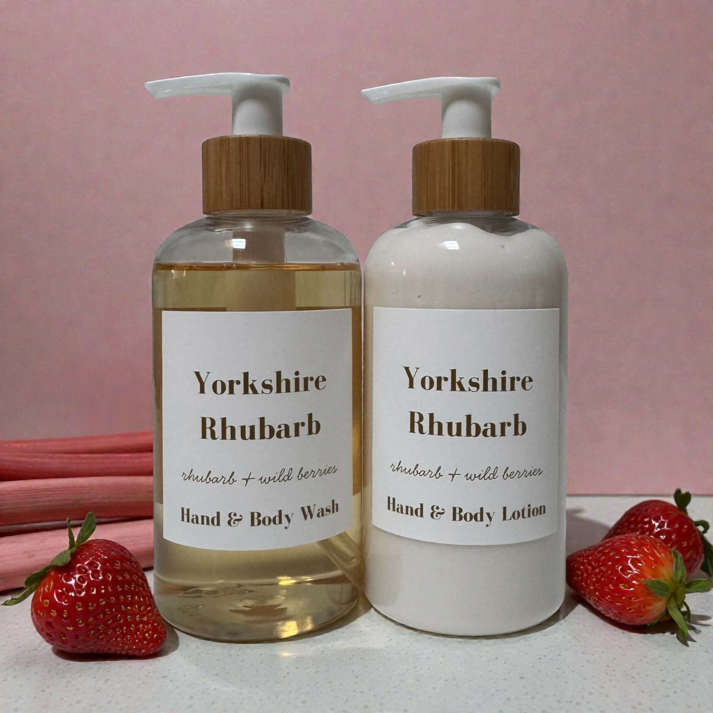 Yorkshire Rhubarb Hand Care Set - Rhubarb and Wild Berries