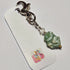 DECORATIVE GLASS BAG CHARM/KEYRING